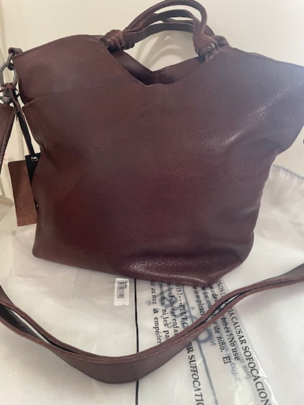 Latico Leathers Nash Tote Crossbody Brown NEW - Picture 6 of 9
